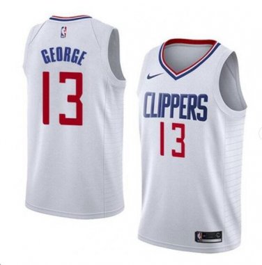 Paul George #13 LA Clippers 2019/20 Swingman Jersey Men's White Size M