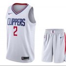 Kawhi Leonard #2 LA Clippers 2019/20 Swingman Jersey + Pants Men's White Size S