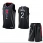 Kawhi Leonard #2 LA Clippers 2019/20 Swingman Jersey + Pants Men's Black Size S