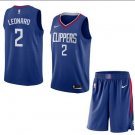 Kawhi Leonard #2 LA Clippers 2019/20 Swingman Jersey + Pants Men's Blue Icon Edition Size L