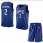 Kawhi Leonard #2 LA Clippers 2019/20 Swingman Jersey + Pants Men's Blue Icon Edition Size L