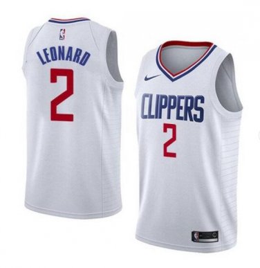 Kawhi Leonard #2 LA Clippers 2019/20 Swingman Jersey Men's White Size L