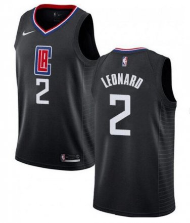 Kawhi Leonard #2 LA Clippers 2019/20 Swingman Jersey Men's Black Size L