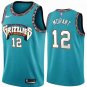 Ja Morant #12 Memphis Grizzlies Hardwood Classics Men's Jersey Teal Size XXL