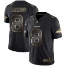 Lamar Jackson #8 Baltimore Ravens Limited Player Jersey Men's Black Gold Edition Size XXXL