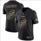 Baker Mayfield #6 Cleveland Browns Limited Player Jersey Men's Black Gold Edition Size S