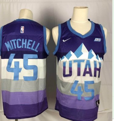 Donovan Mitchell #45 Utah Jazz Classics Swingman Men's Jersey Purple