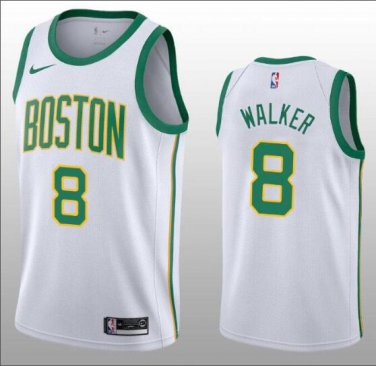 Kemba Walker #8 Boston Celtics 2019/20 Swingman Men's Jersey Icon Edition White Size XL