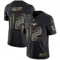 Tom Brady #12 New England Patriots Limited Player Jersey Men's Black Gold Edition Size M