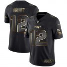 Tom Brady #12 New England Patriots Limited Player Jersey Men's Black Gold Edition Size XL