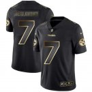 Ben Roethlisberger #7 Pittsburgh Steelers Limited Player Jersey Men's Black Gold Edition Size XL