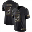 Russell Wilson #3 Seattle Seahawks Limited Player Jersey Men's Black Gold Edition Size M