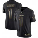 Cam Newton #1 Carolina Panthers Limited Player Jersey Men's Black Gold Edition Size S