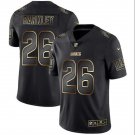 Saquon Barkley #26 New York Giants Limited Player Jersey Men's Black Gold Edition Size S