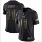 Carson Wentz #11 Philadelphia Eagles Limited Player Jersey Men's Black Gold Edition Size S