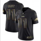 Carson Wentz #11 Philadelphia Eagles Limited Player Jersey Men's Black Gold Edition Size M