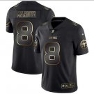 Marcus Mariota #8 Tennessee Titans Limited Player Jersey Men's Black Gold Edition Size XL