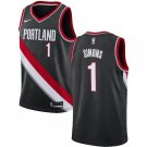 Anfernee Simons #1 Portland Trail Blazers Swingman Men's Jersey Black Icon Stitched