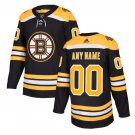 Custom Boston Bruins Men's Home (Black) NHL Hockey Jersey