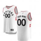 Custom Toronto Raptors Youth Home (White) NBA Basketball Jersey M