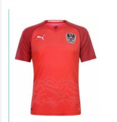 Custom 2018 Austria Home Soccer Jersey for Men Size L