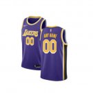 Custom Los Angeles Lakers Men's Purple NBA Basketball Jersey Size 2XL