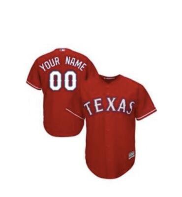 Custom Nick Solak Texas Rangers Youth Alternate Red MLB Baseball Jersey