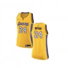 Kobe Bryant Women's Yellow 24 NBA Basketball Jersey Size XL