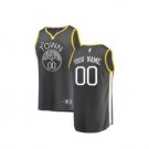 Custom Golden State Warriors Men's Gray NBA Basketball Jersey Size L