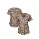 San Diego Padres Women's Camouflage MLB Baseball Jersey Size L
