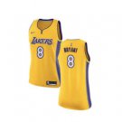 Women's Yellow Number 8 Kobe Bryant Los Angeles Lakers Jersey Size M