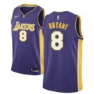 Men's Kobe Bryant Los Angeles Lakers Purple #8 NBA Basketball Jersey Size XL