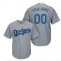 Custom Men's Los Angeles Dodgers Alternate Road Gray Size 4XL