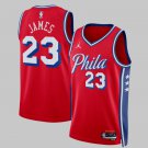 LeBron James #23 Philadelphia 76ers Unisex Swingman Jersey Statement Edition - Red
