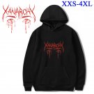 Lil Xan Xanarchy Picture Printed Casual Long Sleeve Inside Fleece Cotton Pullover Hoodie