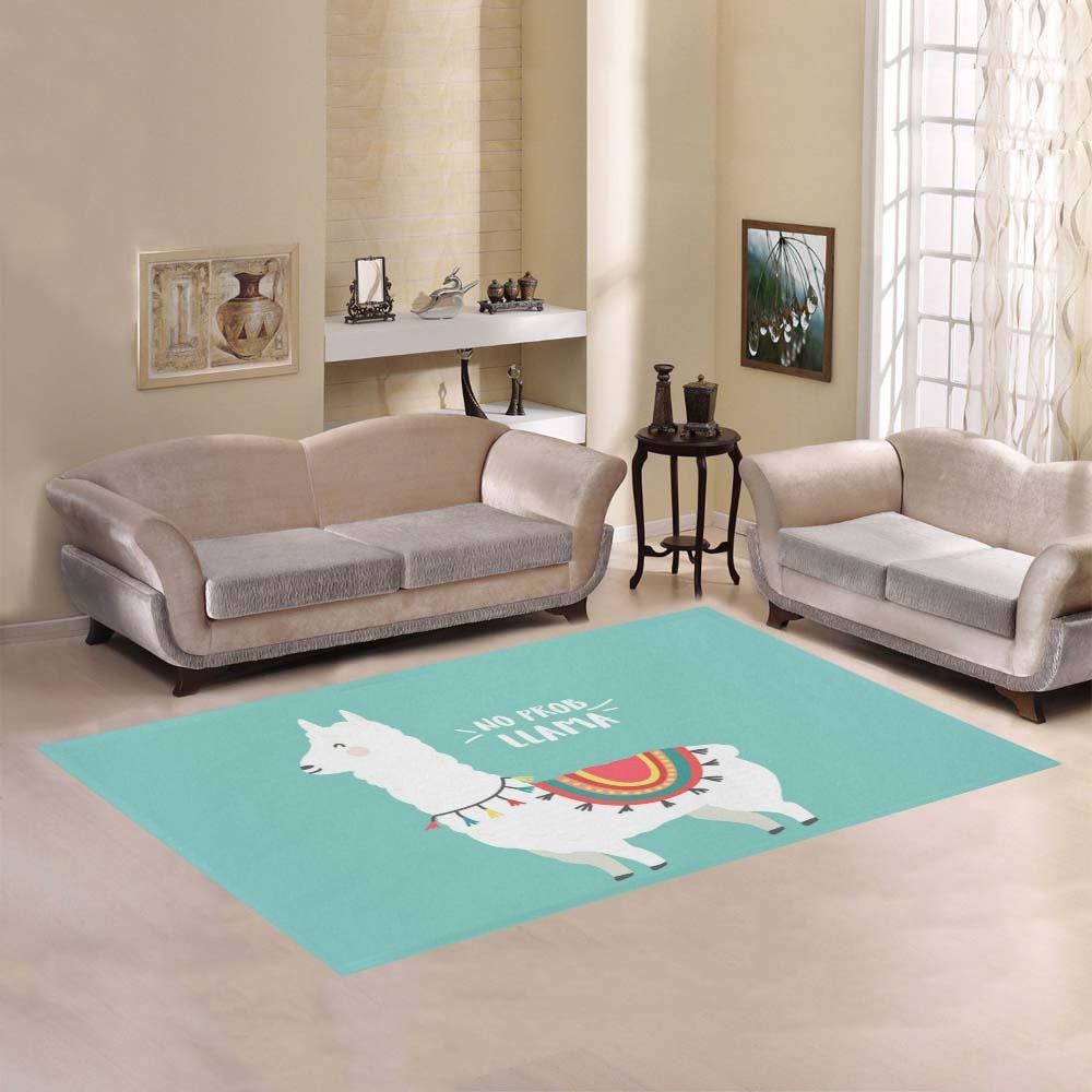 No Prob Llama Area Rug7'x5'