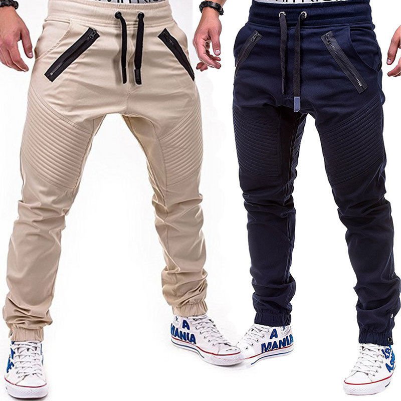 Fashion Men's Casual Long Pants Exercise Pants Gym Jogging Joggers Trousers