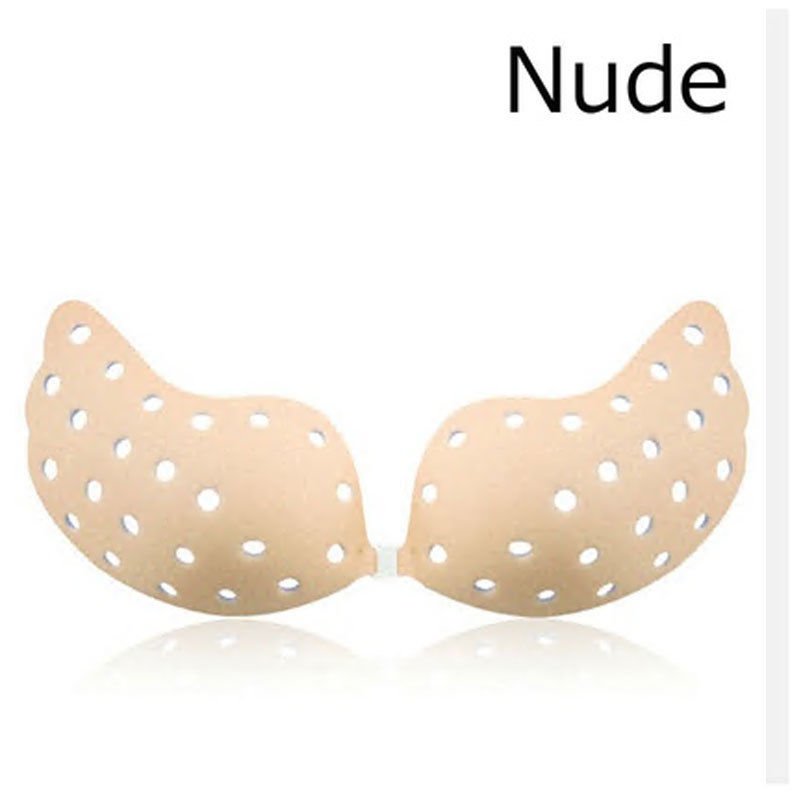 Strapless Self Adhesive Silicone Bra Pushup Invisible Nude Gel Breast