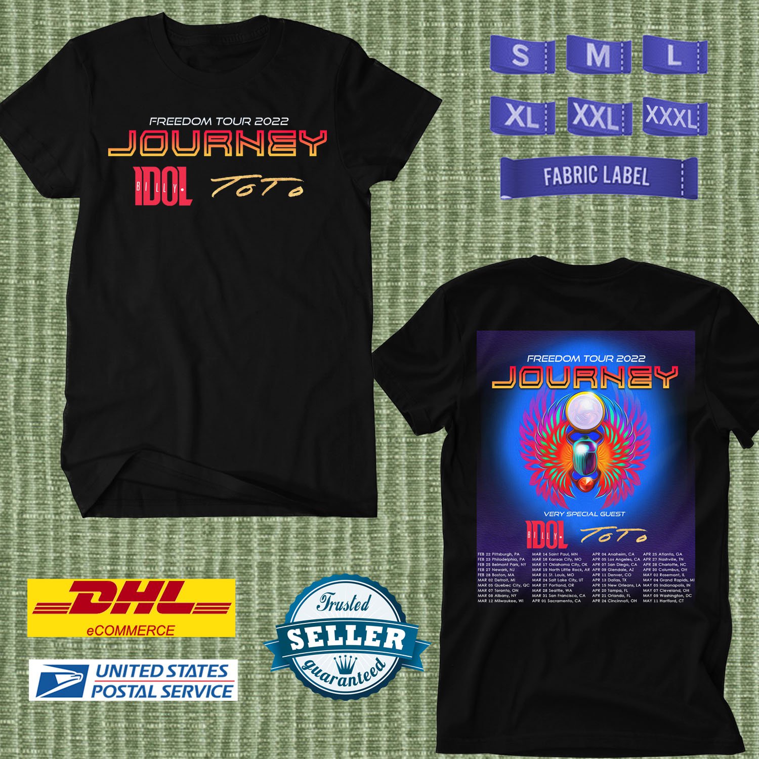 journey freedom tour merchandise