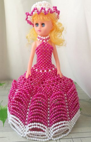 rose-red Acrylic Beads handmade doll home decoration nice kid's display toy gifts