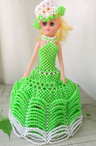 green Acrylic Beads handmade doll home decoration nice kid's display toy gifts