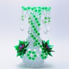 green Acrylic Beads handmade flower vase home decoration fashionable display gifts