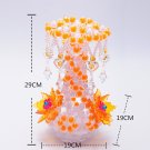 orange Acrylic Beads handmade flower vase home decoration fashionable display gifts