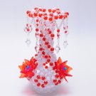 red Acrylic Beads handmade flower vase home decoration fashionable display gifts