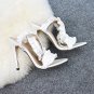 DEleventh white high heels