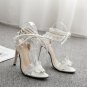 DEleventh white high heels