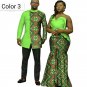 African couple Cotton clothing African ethnic wax printing Skirt and Men's Shirt