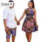 African couple Cotton clothing wax printing Women Dress and Men's Shirt Pants