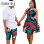 African couple Cotton clothing wax printing Women Dress and Men's Shirt Pants