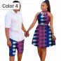 African couple Cotton clothing wax printing Women Dress and Men's Shirt Pants